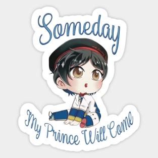 Neige LeBlanche “Someday My Prince Will Come” Chibi from Twisted Wonderland Sticker